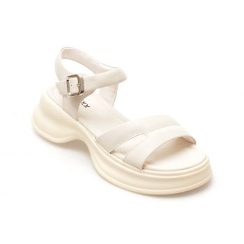 Sandale casual GRYXX albe, LX637, din piele naturala