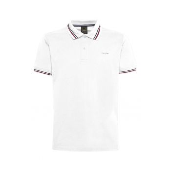 Tricou polo de bumbac cu aspect pique