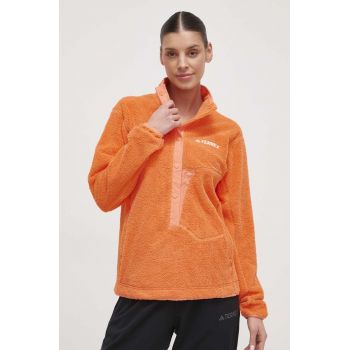adidas TERREX hanorac Xploric culoarea portocaliu, uni IM7425