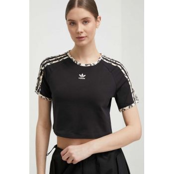 adidas Originals tricou femei, culoarea negru IY7062