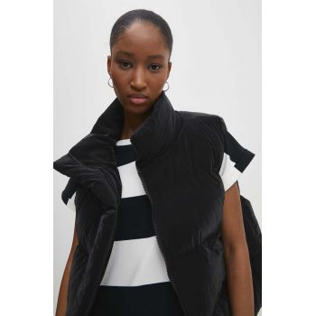 Answear Lab vesta femei, culoarea negru, de iarna ieftina