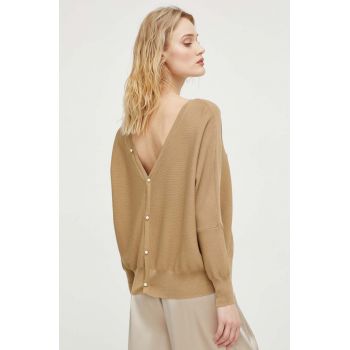 BA&SH pulover femei, culoarea maro, light