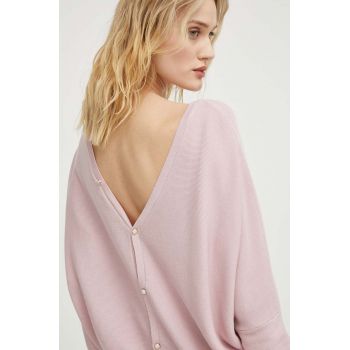 BA&SH pulover femei, culoarea roz, light