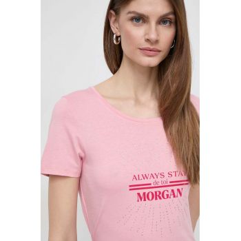 Morgan tricou femei, culoarea roz