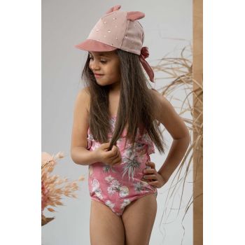 Jamiks șapcă din bumbac pentru copii SYLVIANE culoarea roz, modelator