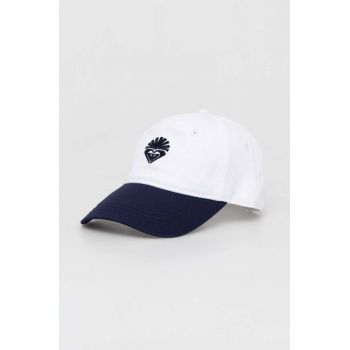 Roxy șapcă de baseball din bumbac culoarea bleumarin, cu imprimeu ERJHA04265