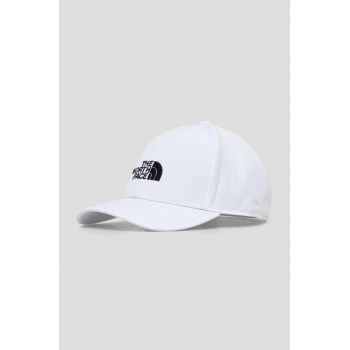 The North Face șapcă de baseball pentru copii culoarea alb, cu imprimeu
