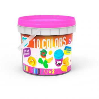 Set Plastilina si Accesorii pentru Modelaj Lovin 10 Culori pentru Fetite