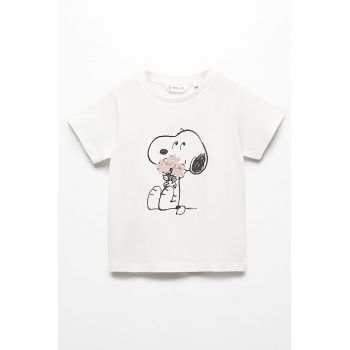 Tricou de bumbac cu imprimeu Snoopy