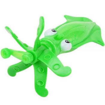 Jucarie pentru apa - calamar verde cu elice, 15 cm
