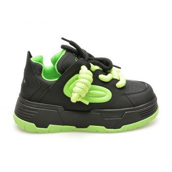 Pantofi sport EPICA negri, 2309171, din piele naturala