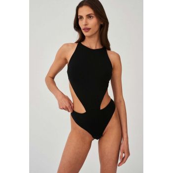Undress Code body Naked Instinct Bodysuit culoarea negru, neted ieftin