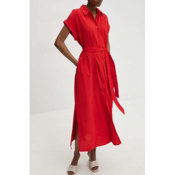 Answear Lab rochie culoarea rosu, maxi, drept