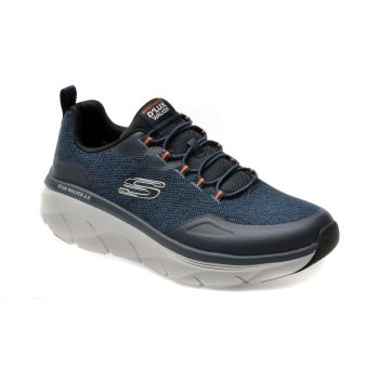 Pantofi sport SKECHERS bleumarin, D LUX WALKER 2.0, din material textil la reducere
