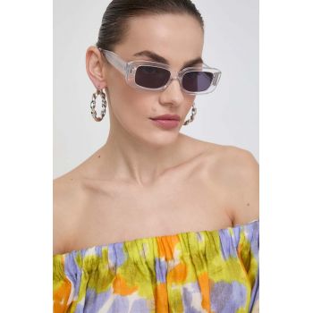 AllSaints ochelari de soare femei, culoarea transparent