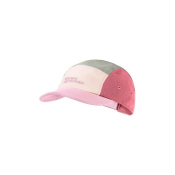 Jack Wolfskin șapcă de baseball pentru copii WIVID culoarea roz, cu imprimeu