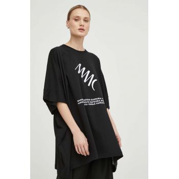 MMC STUDIO tricou din bumbac femei, culoarea negru