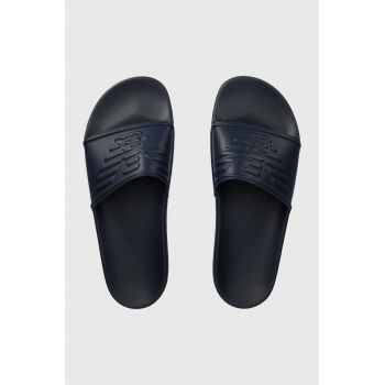 Emporio Armani Underwear papuci culoarea albastru marin, XVPS08 XN747 N151