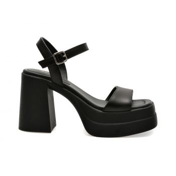 Sandale casual ALDO negre, TAINA0011, din piele naturala