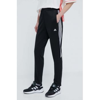 adidas pantaloni de antrenament Tiro culoarea negru, cu imprimeu, IS4554