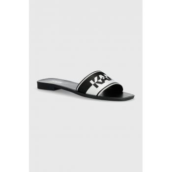 Karl Lagerfeld papuci SKOOT SOLAIRE femei, culoarea negru, KL80424