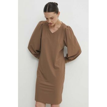 Answear Lab rochie culoarea maro, mini, drept