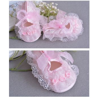 Papuci Bebe Rose Roz - 11 cm
