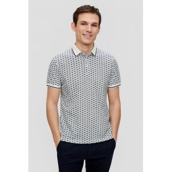 Tricou polo cu model abstract