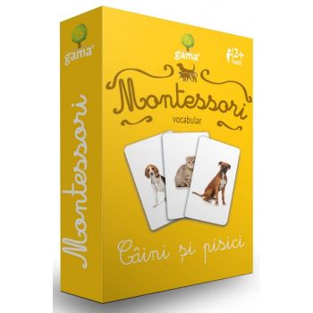 Joc Montessori Caini si pisici, Editura Gama, 2-3 ani +