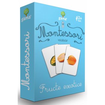 Joc Montessori Fructe exotice, Editura Gama, 2-3 ani +