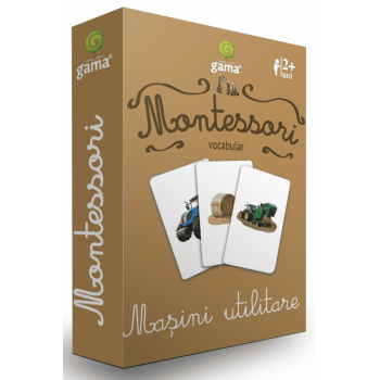 Joc Montessori Masini utilitare, Editura Gama, 2-3 ani +