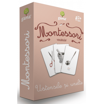 Joc Montessori Ustensile si unelte, Editura Gama, 1-2 ani +