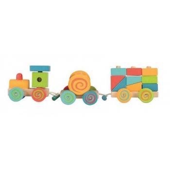 Trenulet cu cuburi, Egmont toys, 1-2 ani +