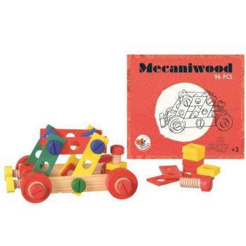 Mecaniwood set 96 piese, Egmont toys, 2-3 ani +