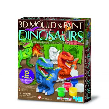 Atelier creativ 3D Modeleaza si picteaza - Dinozaur, + 5 ani