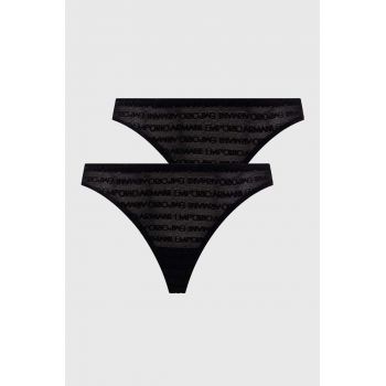 Emporio Armani Underwear chiloti 2-pack culoarea negru