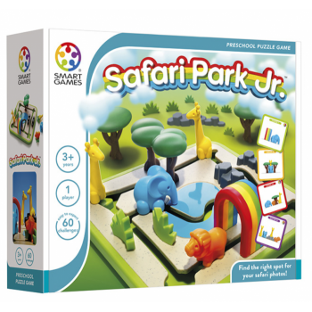 Smart Games - Safari Park Jr., joc de logica cu 60 de provocari, 3+ ani