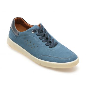 Pantofi casual GRYXX albastri, 33620, din piele intoarsa de firma originali