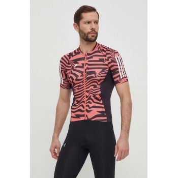 adidas Performance tricou de ciclism culoarea rosu, modelator, IN4591