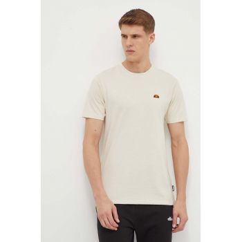 Ellesse tricou din bumbac Cassica T-Shirt barbati, culoarea bej, neted, SHR20276