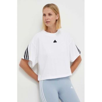 adidas tricou din bumbac femei, culoarea alb IV5270