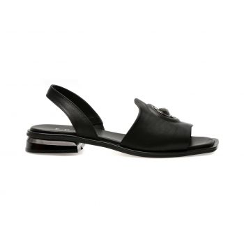 Sandale casual EPICA negre, 37217, din piele naturala