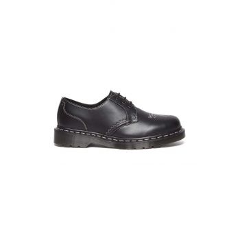 Dr. Martens pantofi de piele 1461 Gothic Americana culoarea negru, DM31625001