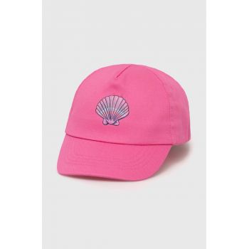 zippy șapcă din bumbac pentru copii culoarea roz, cu imprimeu