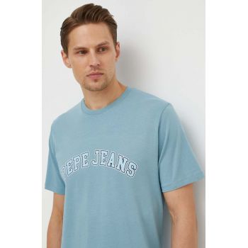 Pepe Jeans tricou din bumbac barbati, cu imprimeu