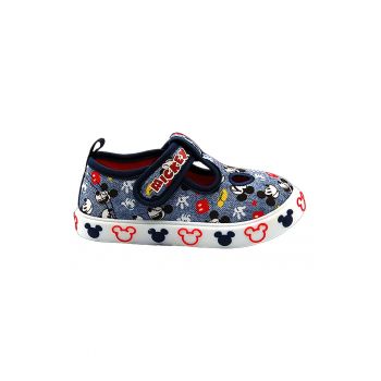 Pantofi cu inchidere velcro cu Mickey Mouse