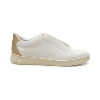 Pantofi casual GEOX albi, D451BA, din piele naturala