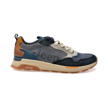 Pantofi sport JEEP albastri, 41020, din material textil de firma originali