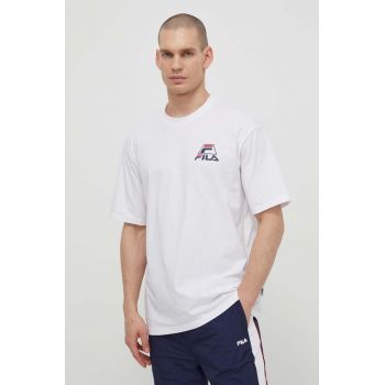 Fila tricou din bumbac Liberec barbati, culoarea alb, cu imprimeu, FAM0670