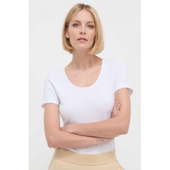 HUGO tricou 2-pack femei, culoarea alb 50469660